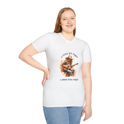Little Bit Hippie Whole Lotta Cowgirl Softstyle T-Shirt