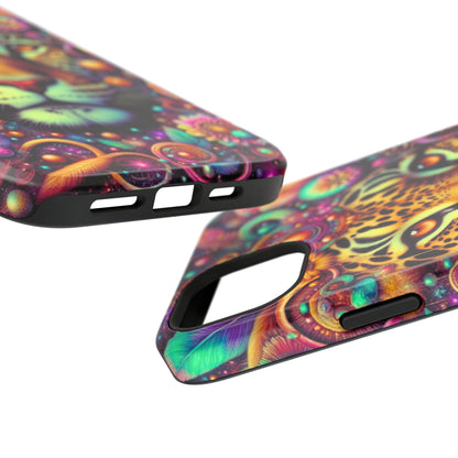 Leopard Psychedelic Phone Case — Vibrant Impact-Resistant iPhone Cover