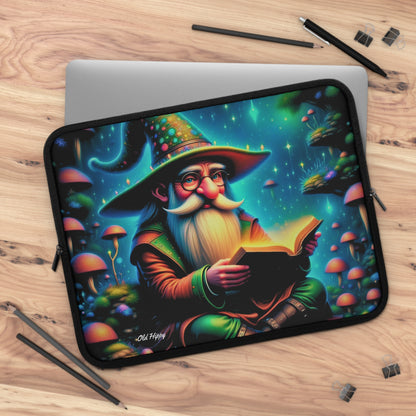 Whimsical Wizard Laptop Sleeve — Magical Mushroom Fantasy Sleeve