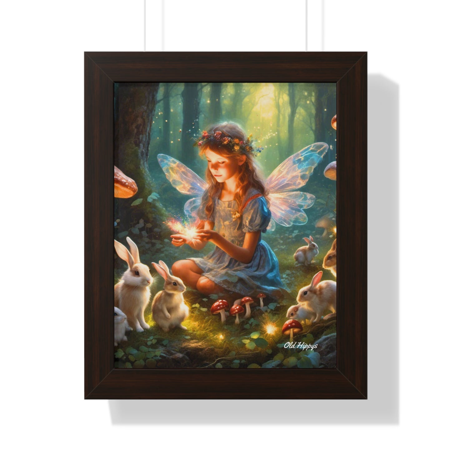 Young Fairy with Rabbits