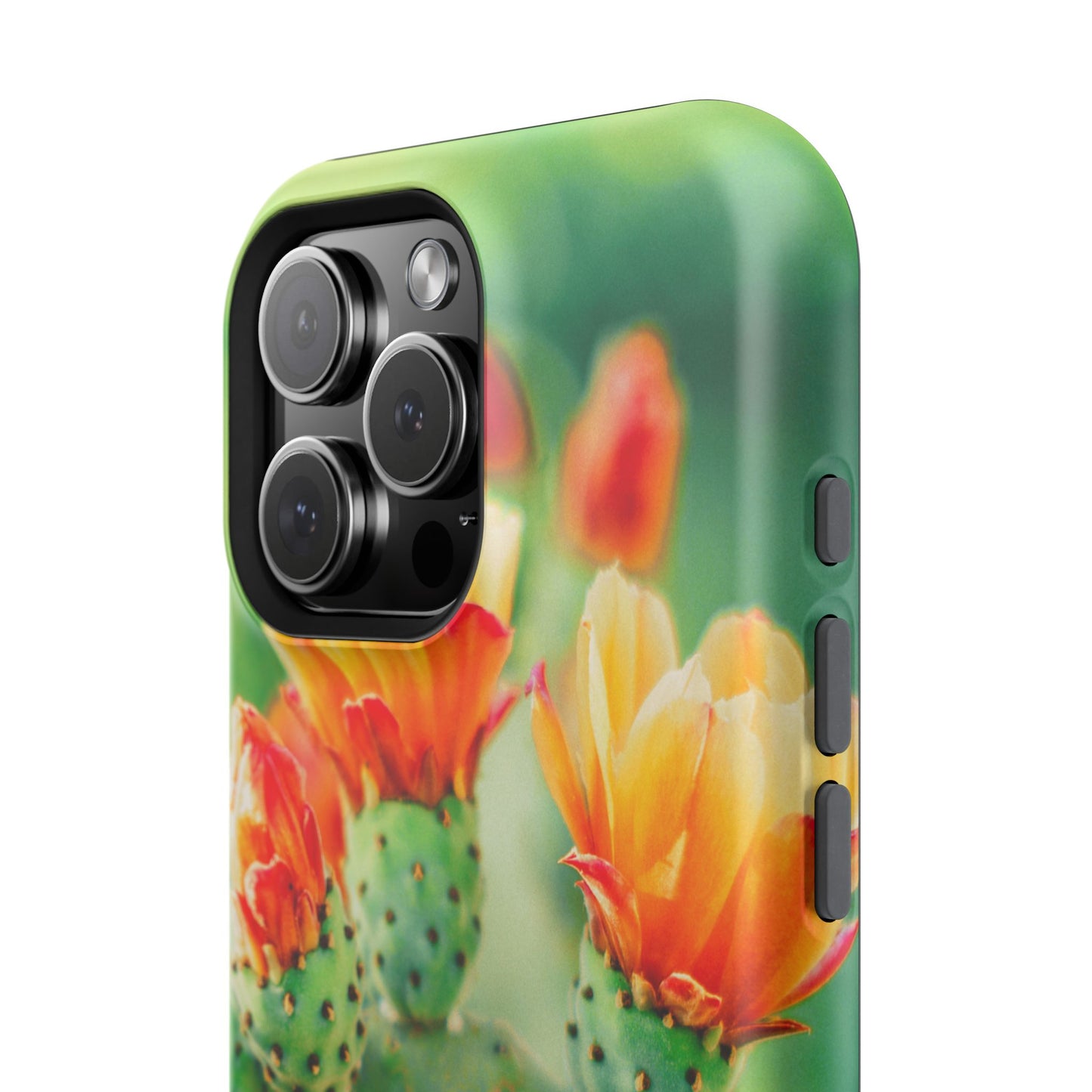 Cactus Bloom Phone Case — Impact-Resistant Floral iPhone Cover