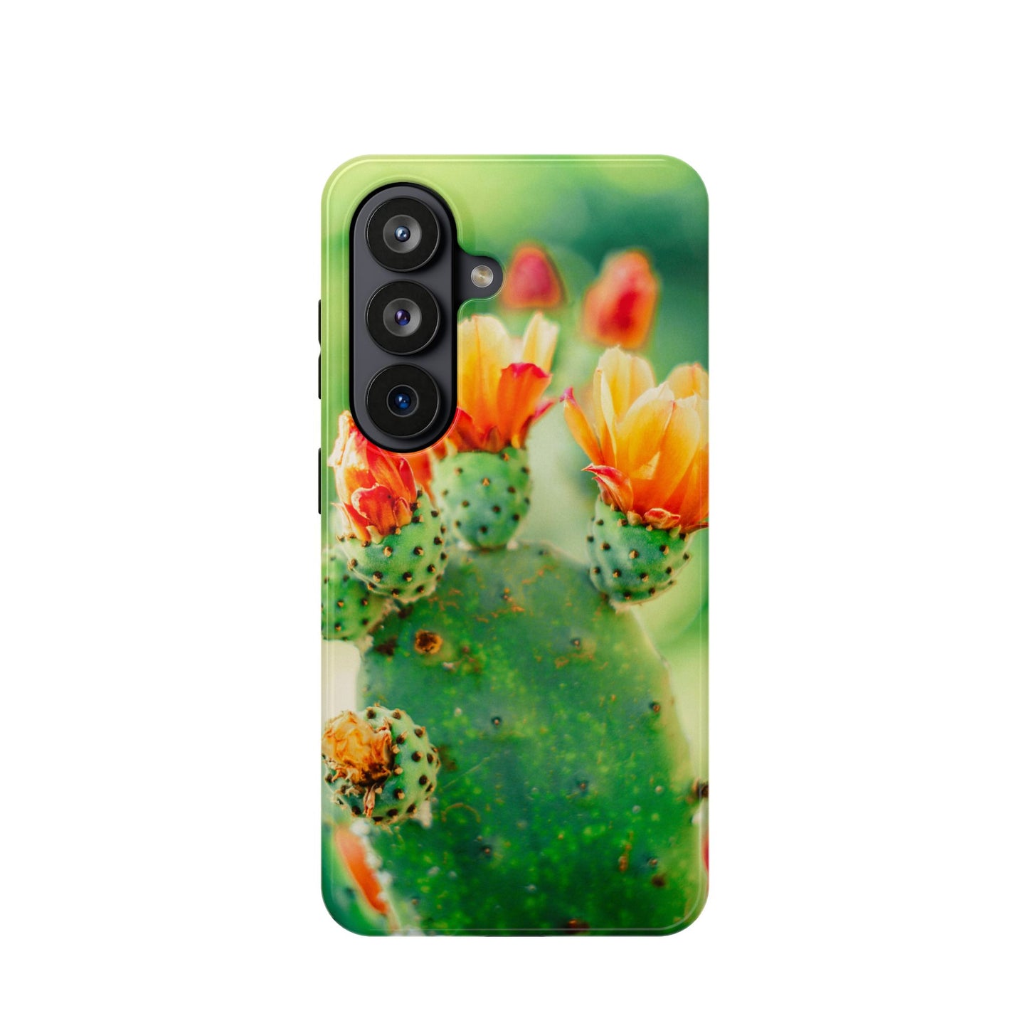 Cactus Bloom Phone Case — Impact-Resistant Floral iPhone Cover