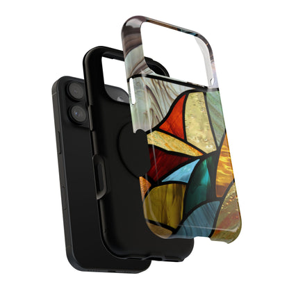 Stained Glass Impact Phone Case — Colorful Mosaic Protective Cover