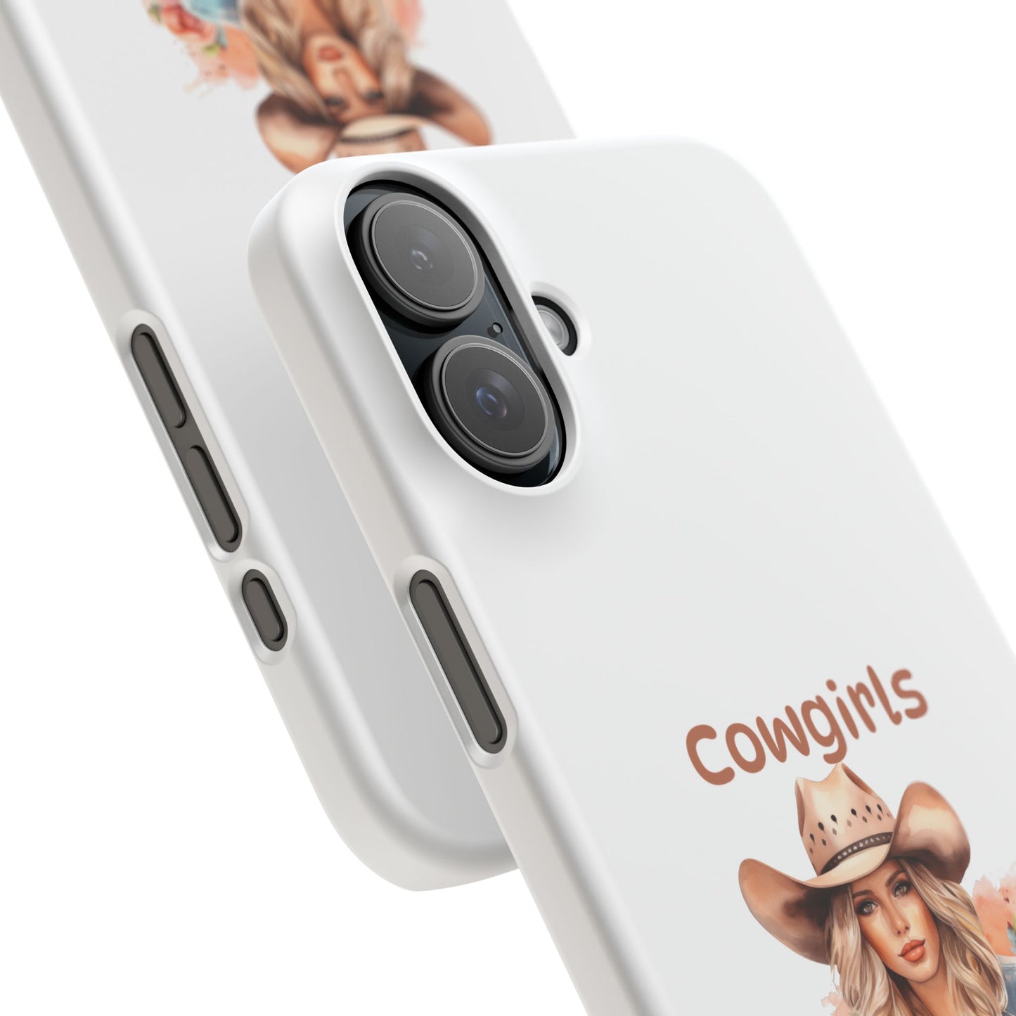 Cowgirls Phone Case — "Real Cowgirls Ride by Faith Not by Sight" Christian Western iPhone Snap Case