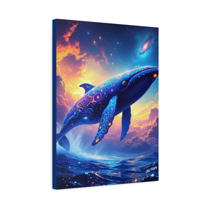 Starlight Leviathan Stretched Canvas AI Art by Old Hippy