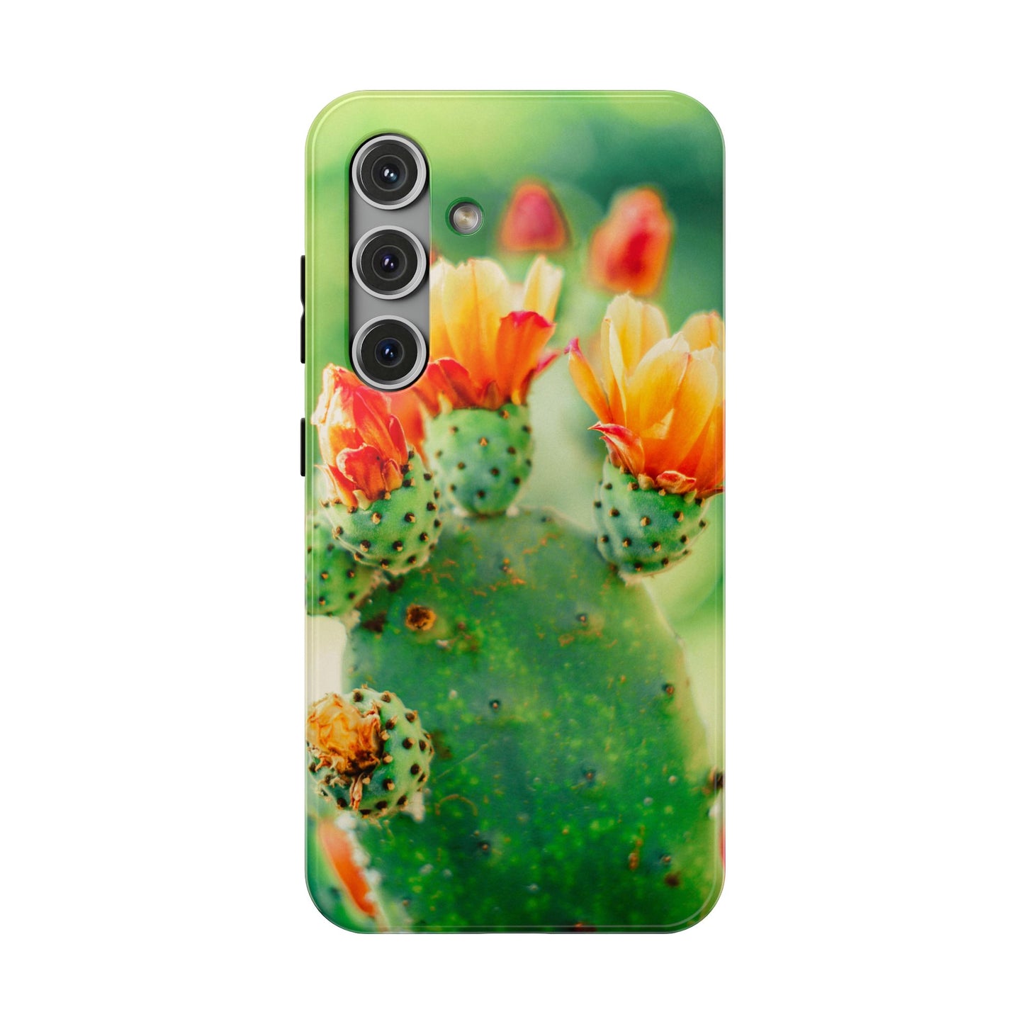 Cactus Bloom Phone Case — Impact-Resistant Floral iPhone Cover
