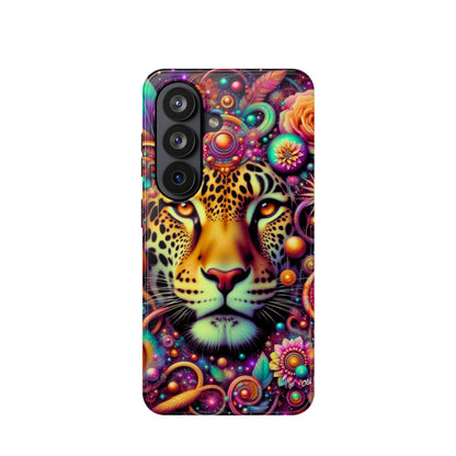 Leopard Psychedelic Phone Case — Vibrant Impact-Resistant iPhone Cover