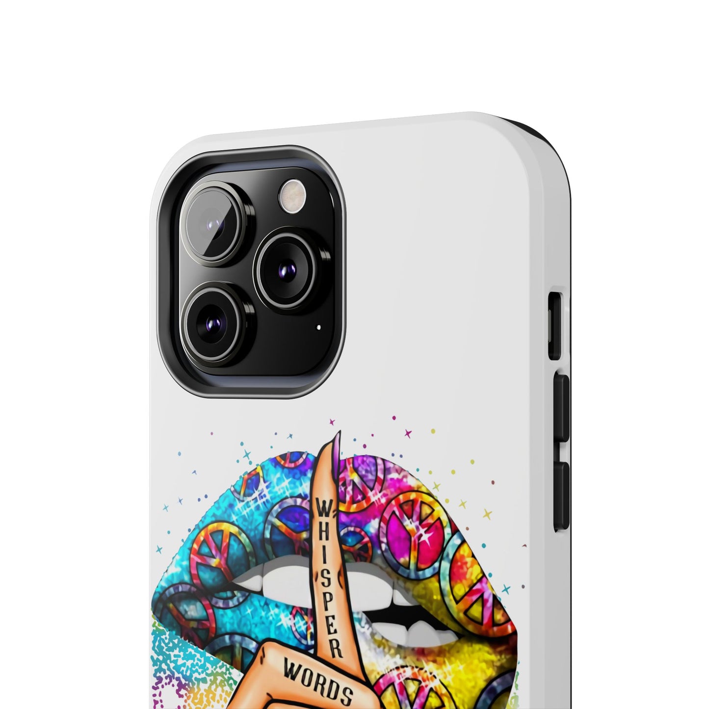 Let It Be Phone Case — Colorful Peace & 'Whisper Words of Wisdom' Design