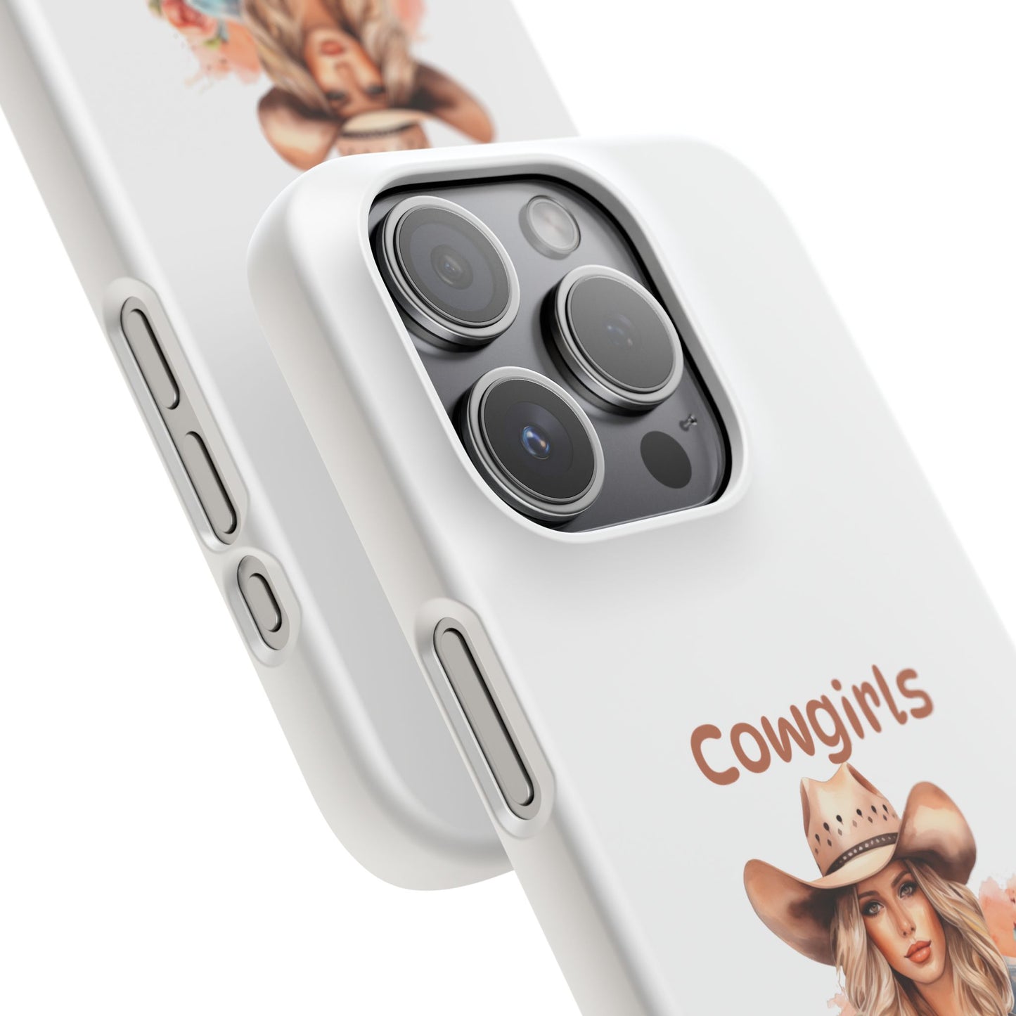 Cowgirls Phone Case — "Real Cowgirls Ride by Faith Not by Sight" Christian Western iPhone Snap Case