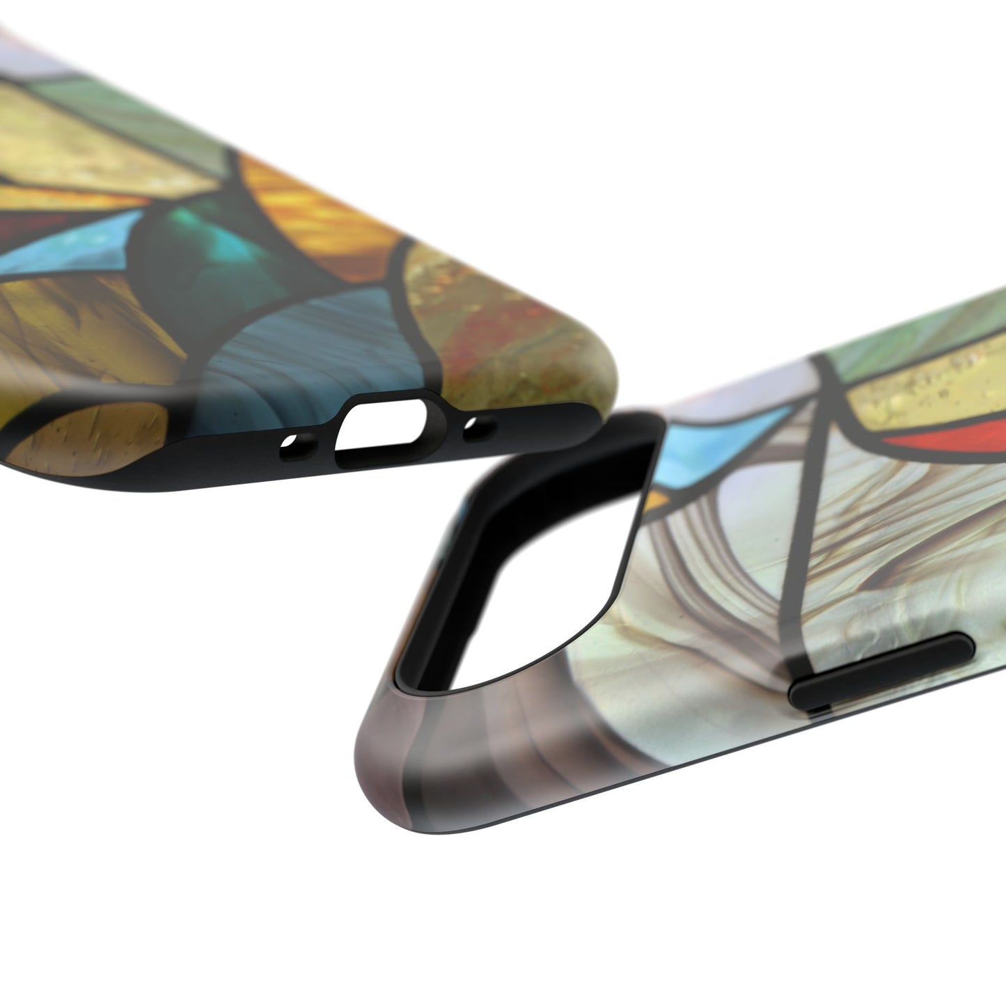 Stained Glass Impact Phone Case — Colorful Mosaic Protective Cover