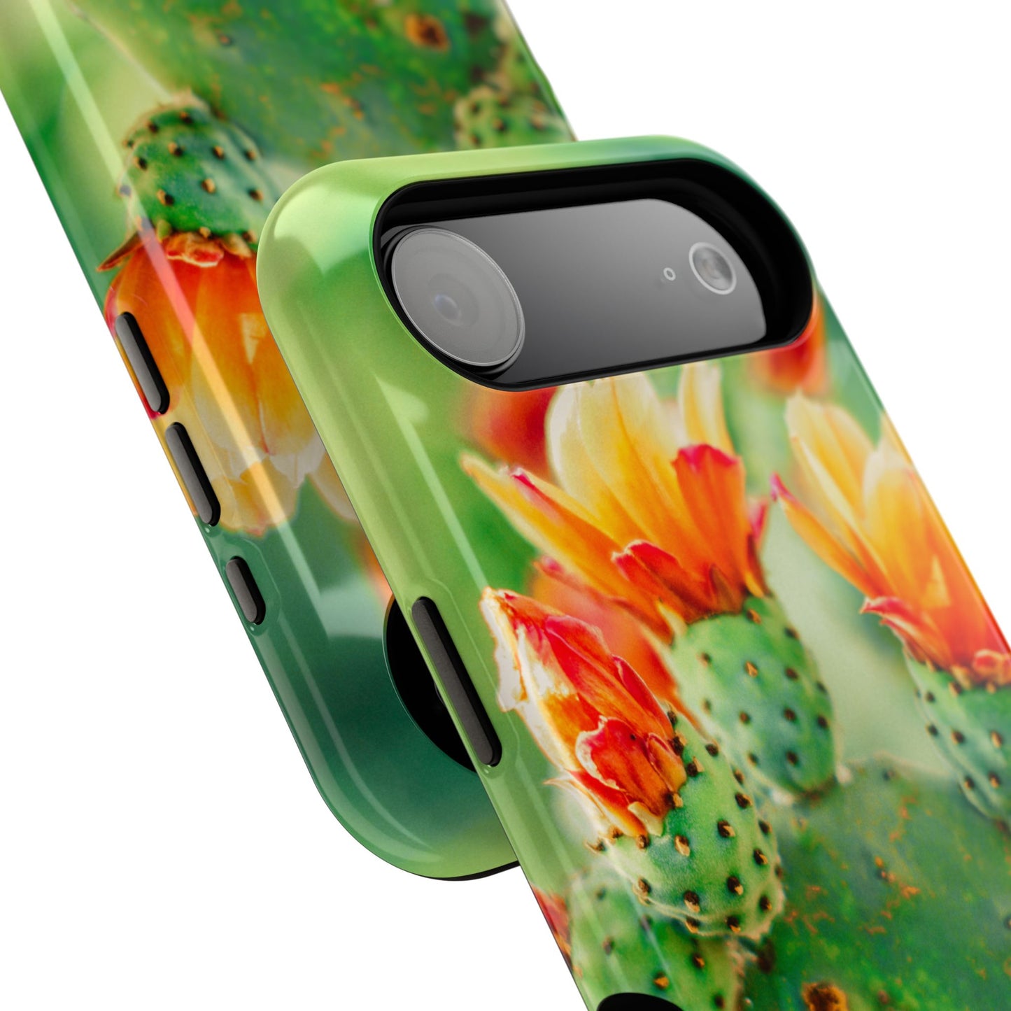 Cactus Bloom Phone Case — Impact-Resistant Floral iPhone Cover