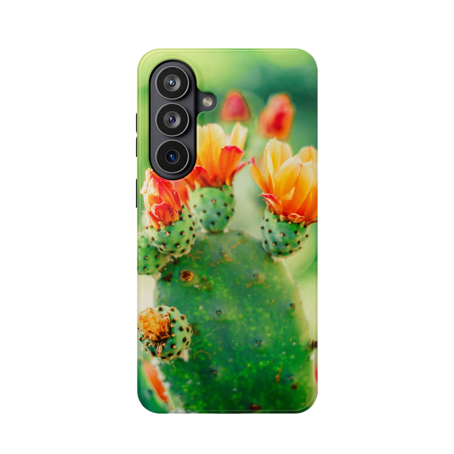 Cactus Bloom Phone Case — Impact-Resistant Floral iPhone Cover
