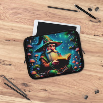 Whimsical Wizard Laptop Sleeve — Magical Mushroom Fantasy Sleeve