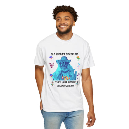 Hippie Grandparent T-Shirt — 'Mark Your Transition from Young Hippie to Hippie Grandparent'