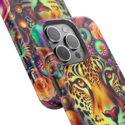 Leopard Psychedelic Phone Case — Vibrant Impact-Resistant iPhone Cover