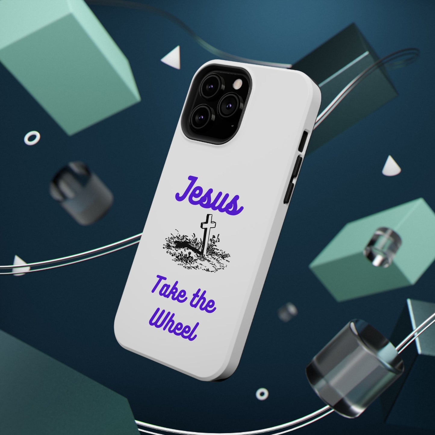 Jesus Take the Wheel Phone Case — Christian Impact-Resistant iPhone Case