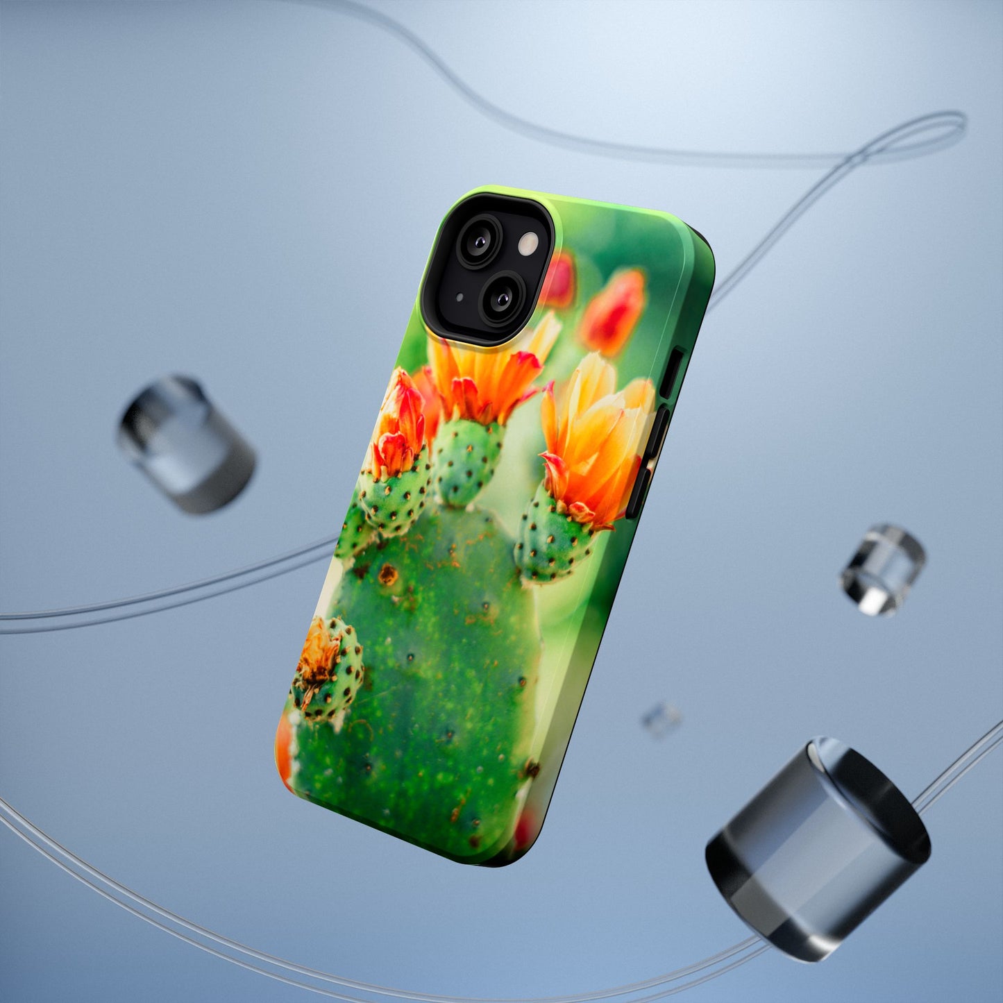 Cactus Bloom Phone Case — Impact-Resistant Floral iPhone Cover