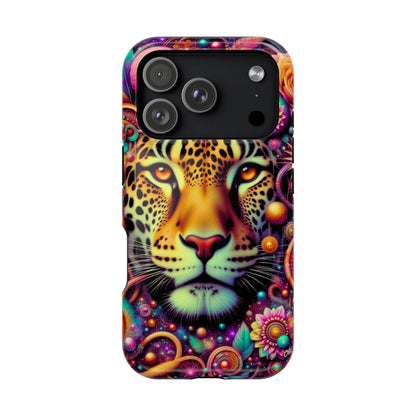 Leopard Psychedelic Phone Case — Vibrant Impact-Resistant iPhone Cover