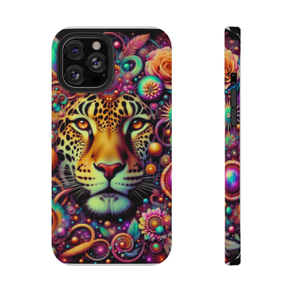 Leopard Psychedelic Phone Case — Vibrant Impact-Resistant iPhone Cover