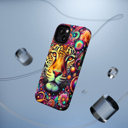 Leopard Psychedelic Phone Case — Vibrant Impact-Resistant iPhone Cover