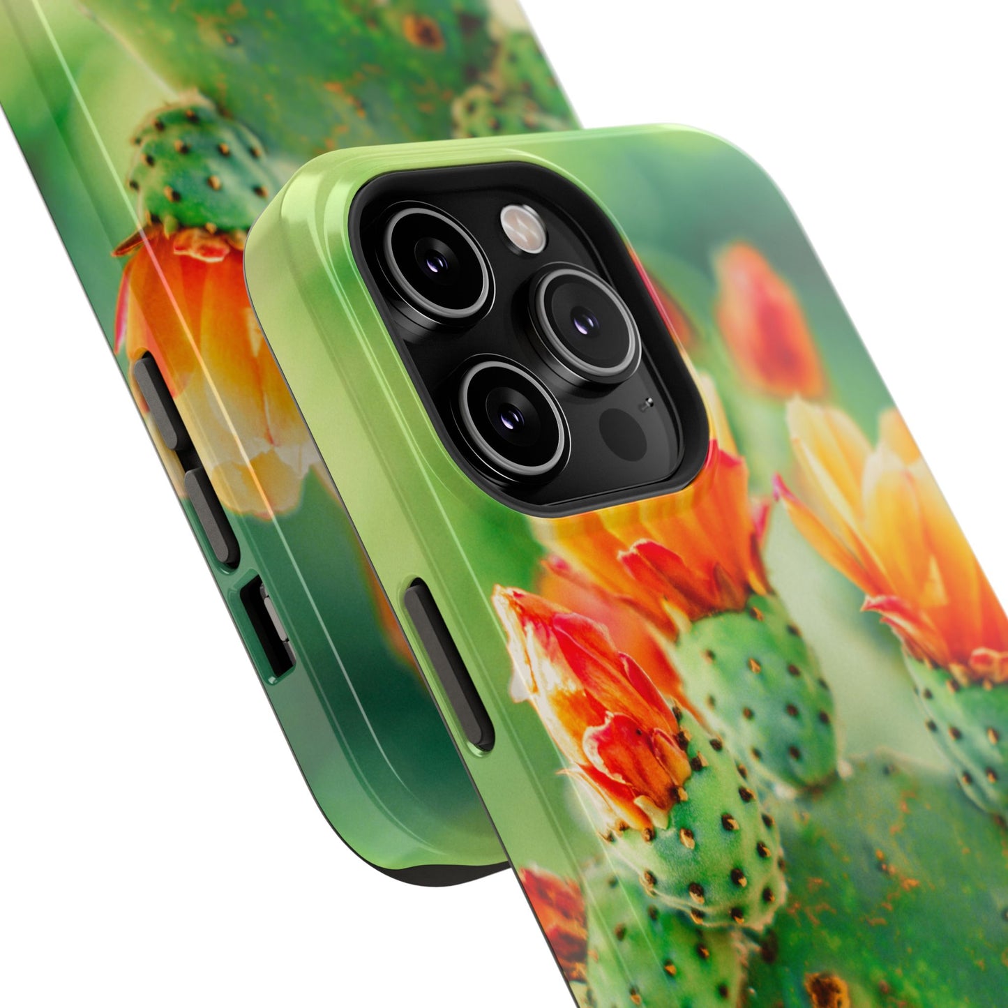 Cactus Bloom Phone Case — Impact-Resistant Floral iPhone Cover