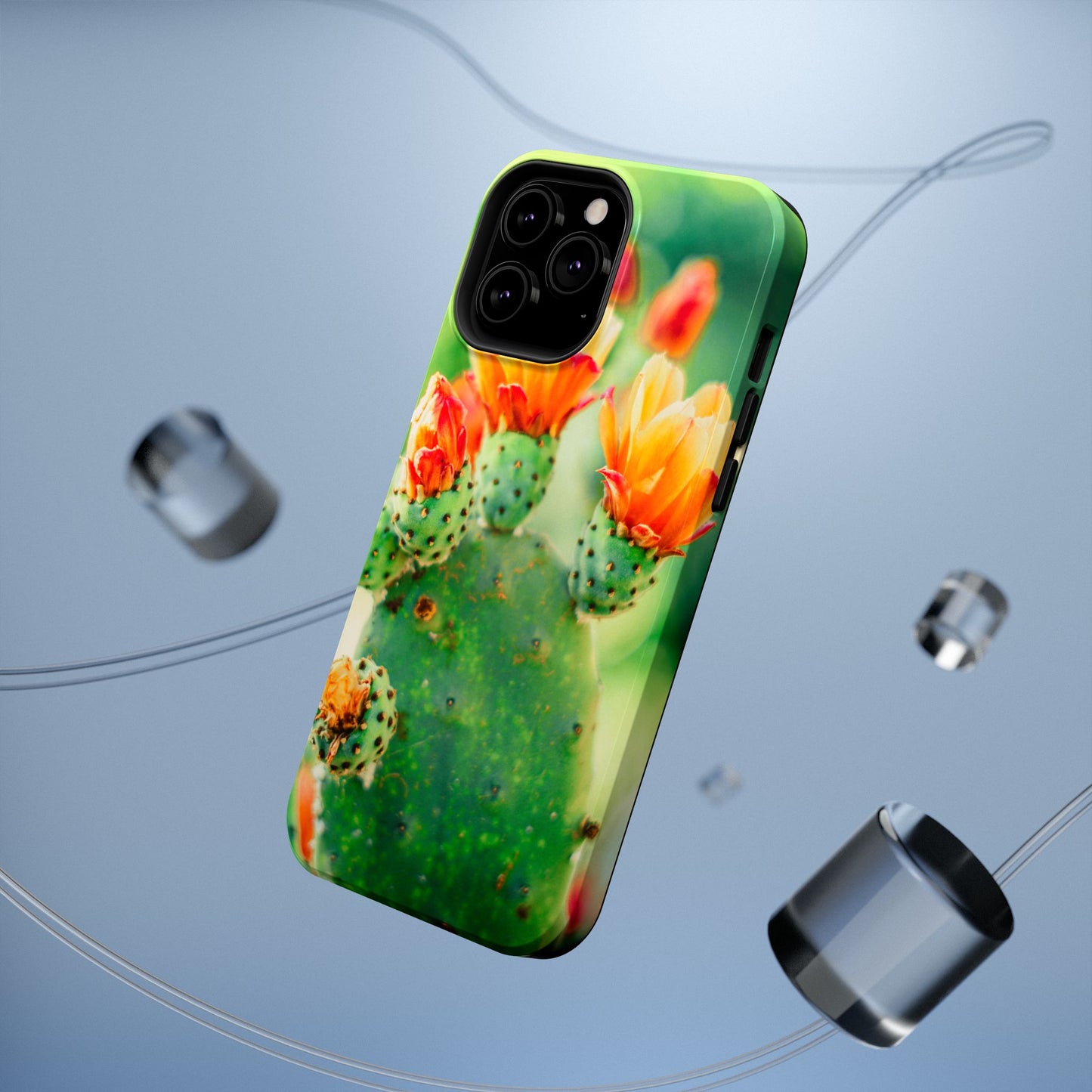 Cactus Bloom Phone Case — Impact-Resistant Floral iPhone Cover