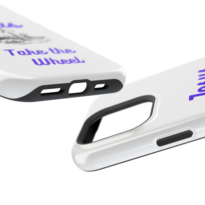 Jesus Take the Wheel Phone Case — Christian Impact-Resistant iPhone Case