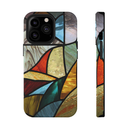 Stained Glass Impact Phone Case — Colorful Mosaic Protective Cover