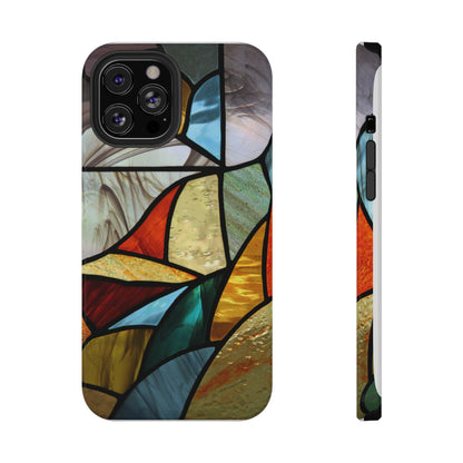 Stained Glass Impact Phone Case — Colorful Mosaic Protective Cover