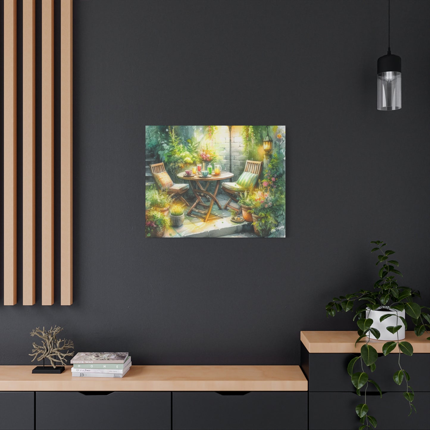 Serene Garden #1 Canvas Wrap