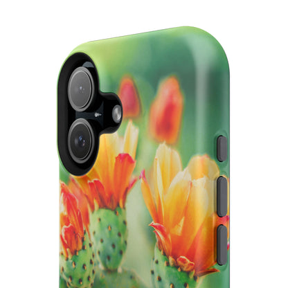 Cactus Bloom Phone Case — Impact-Resistant Floral iPhone Cover