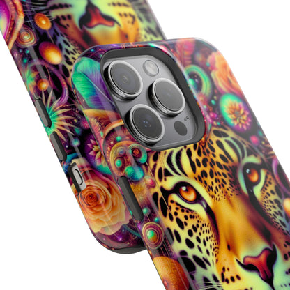 Leopard Psychedelic Phone Case — Vibrant Impact-Resistant iPhone Cover