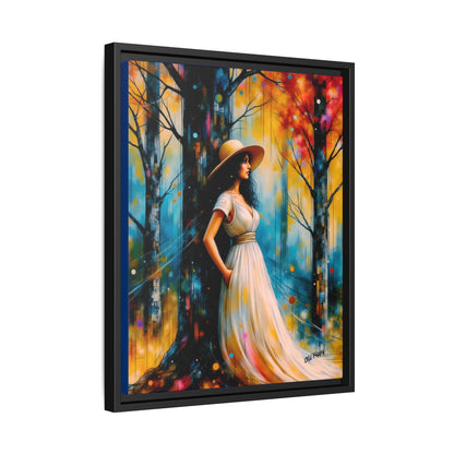 Whispers of Autumn Light Framed Canvas Art