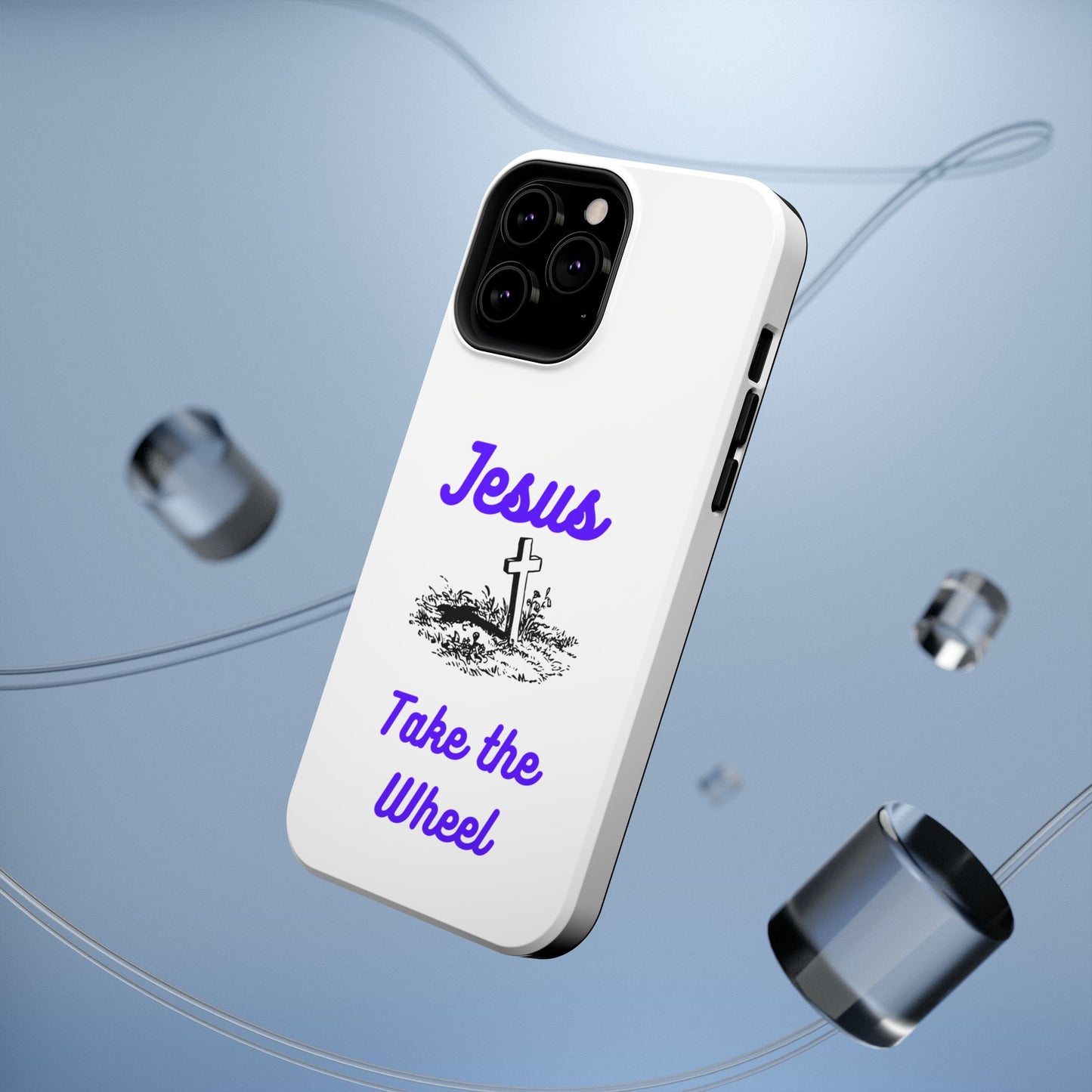 Jesus Take the Wheel Phone Case — Christian Impact-Resistant iPhone Case