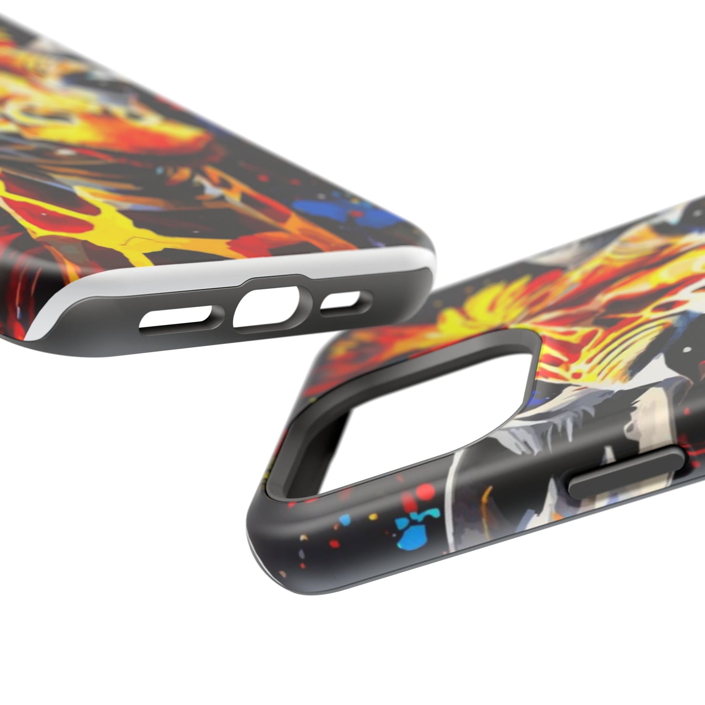 Funky Giraffe Art Impact-Resistant Phone Case —