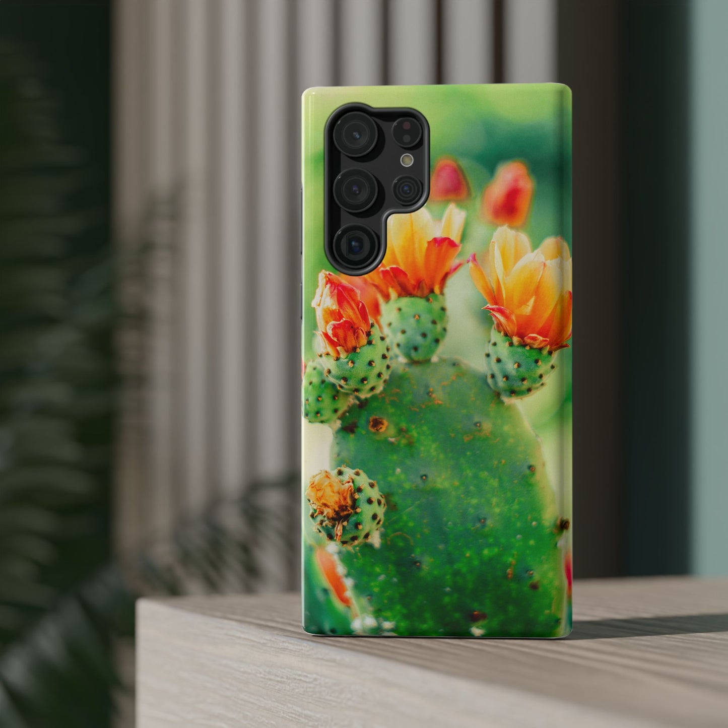 Cactus Bloom Phone Case — Impact-Resistant Floral iPhone Cover