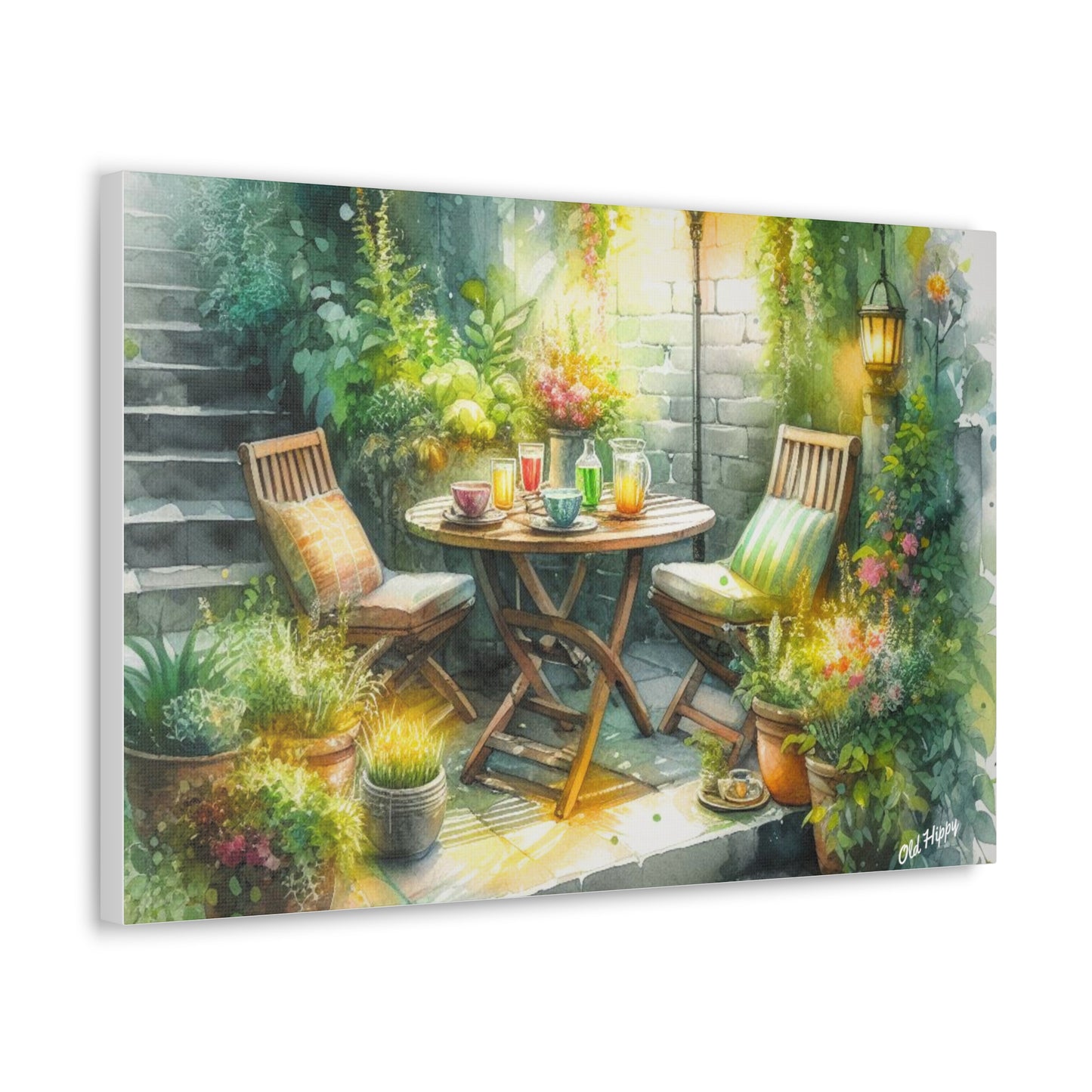 Serene Garden #1 Canvas Wrap