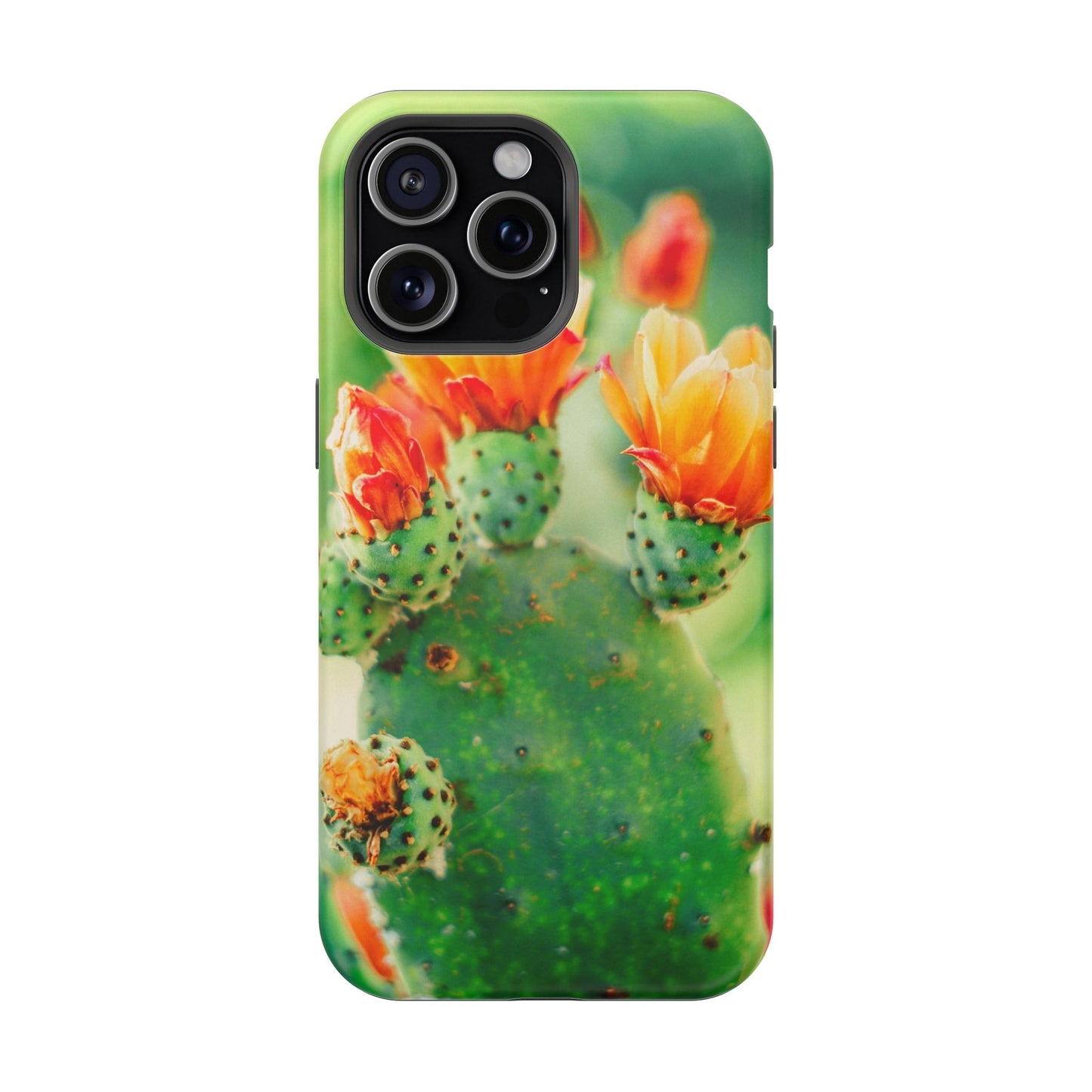 Cactus Bloom Phone Case — Impact-Resistant Floral iPhone Cover