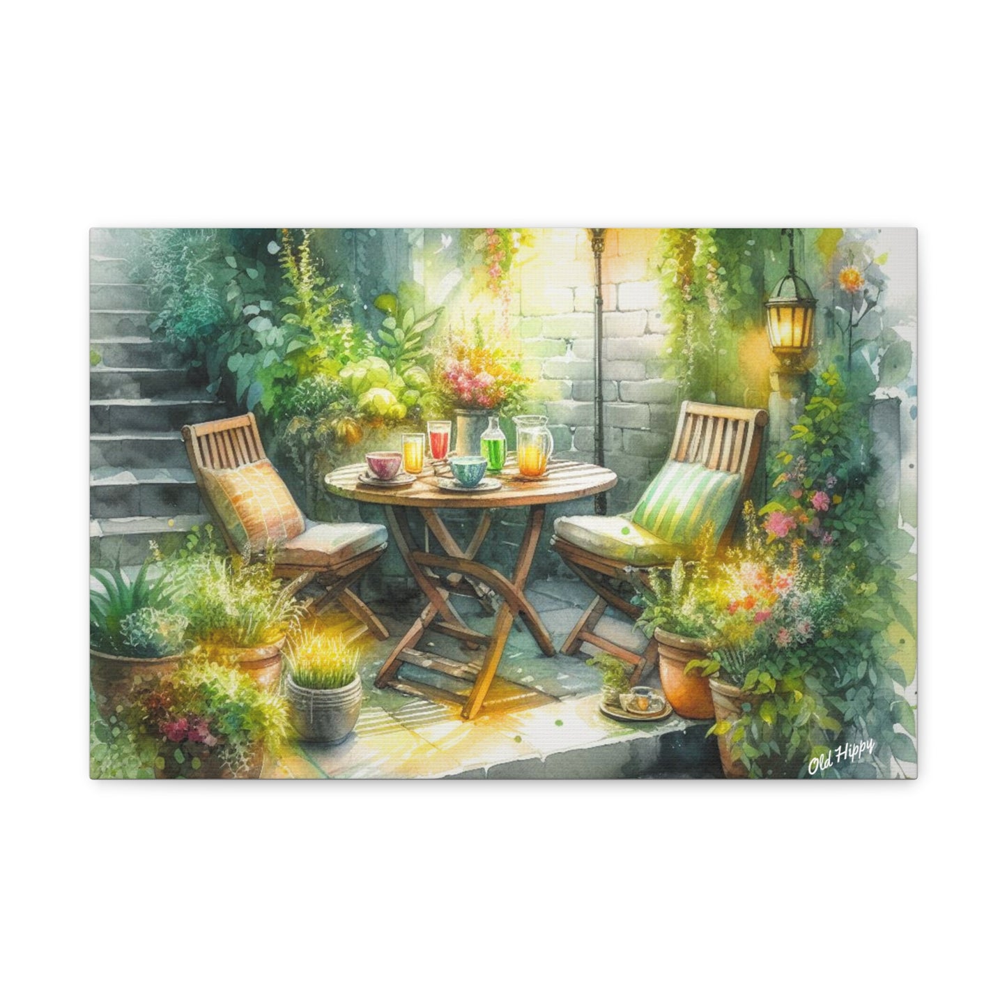 Serene Garden #1 Canvas Wrap