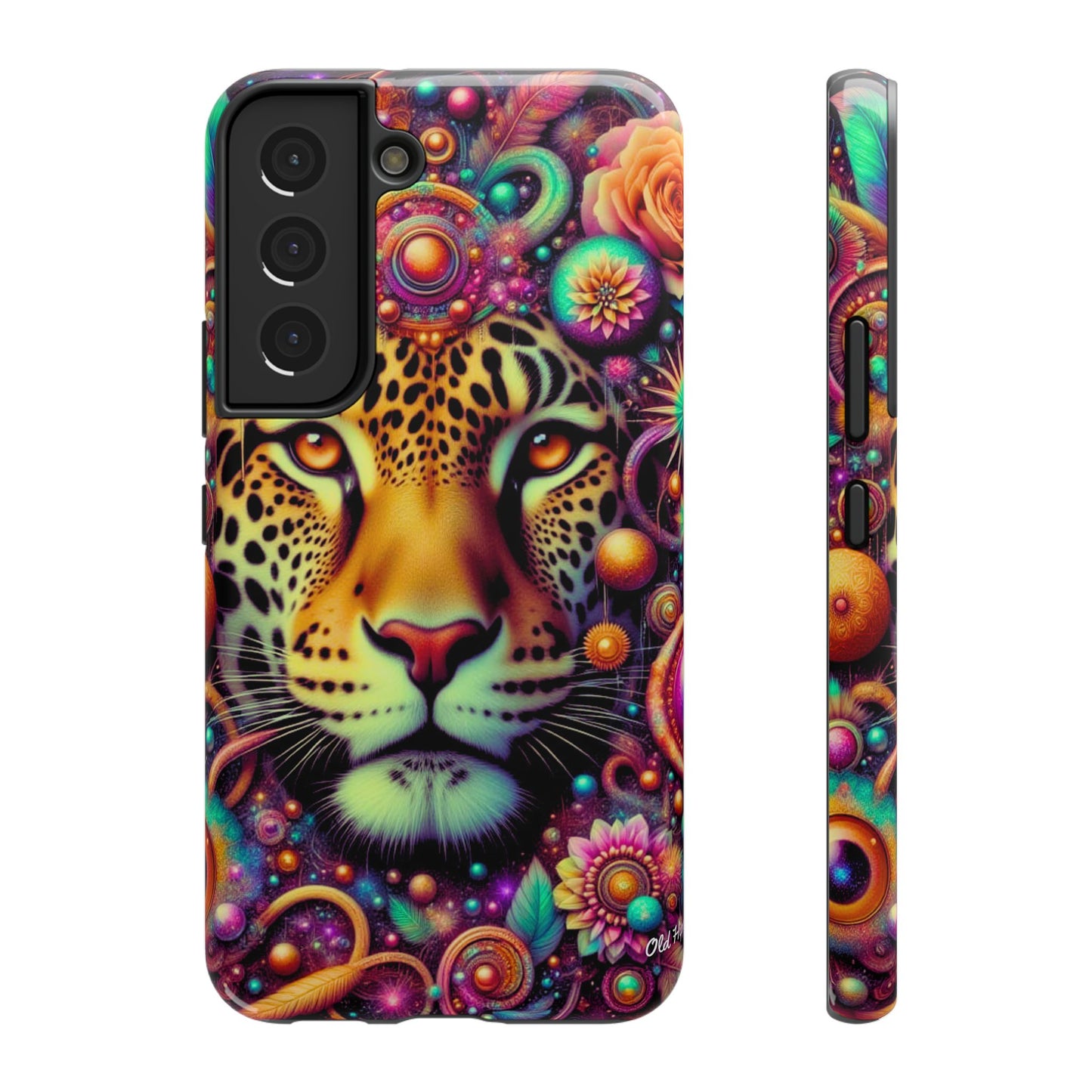 Leopard Psychedelic Phone Case — Vibrant Impact-Resistant iPhone Cover