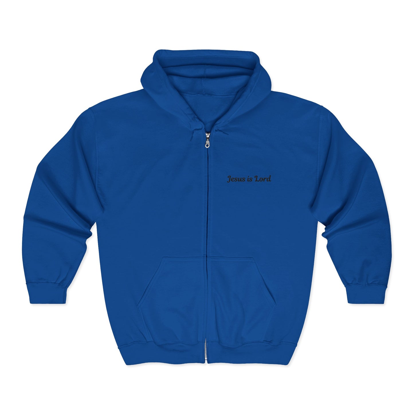 Jesus Is Lord Full-Zip Hoodie — John 3:16 Cross