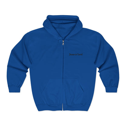Jesus Is Lord Full-Zip Hoodie — John 3:16 Cross