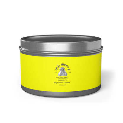 Scented Tin Candle — Bright Citrus Soy Candle from Old Hippys