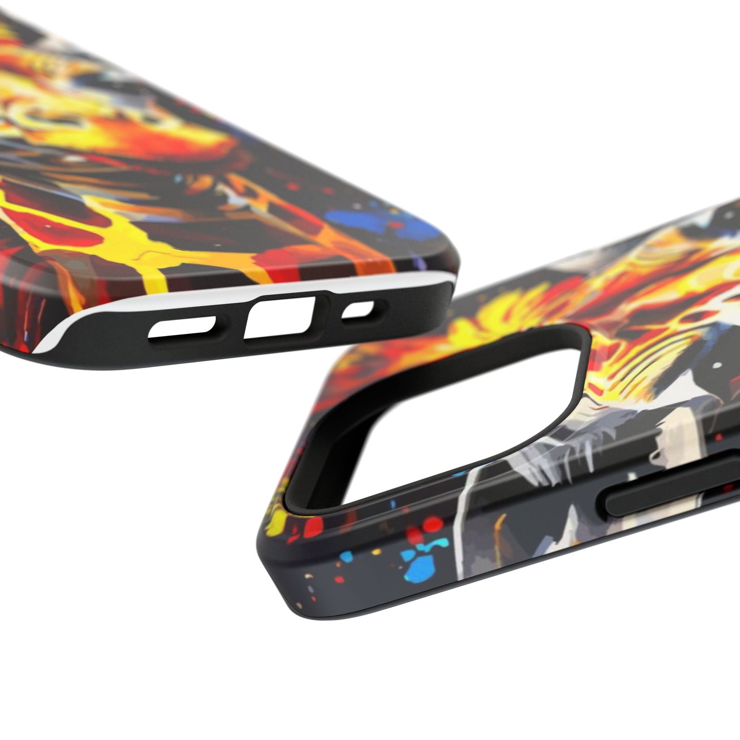 Funky Giraffe Art Impact-Resistant Phone Case —