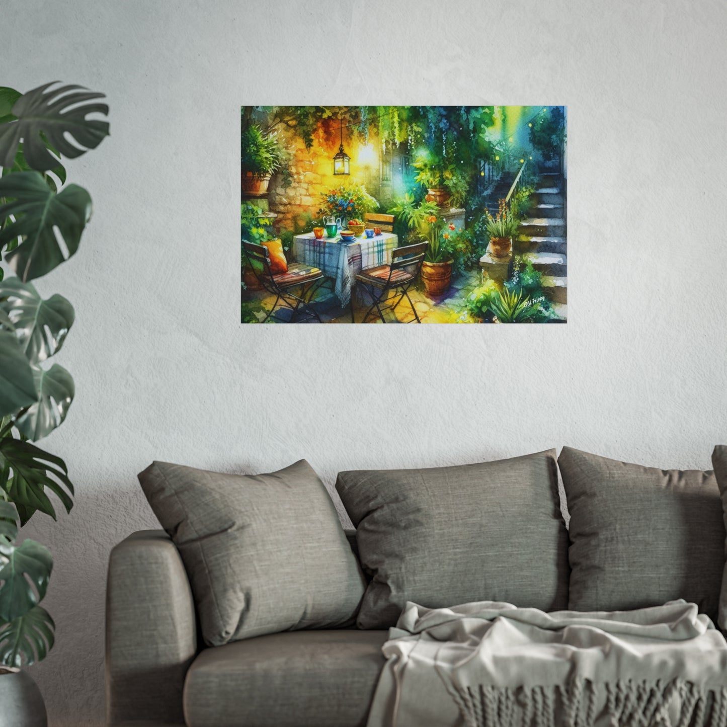 Serene Garden #2 Fine Art by Old Hippy