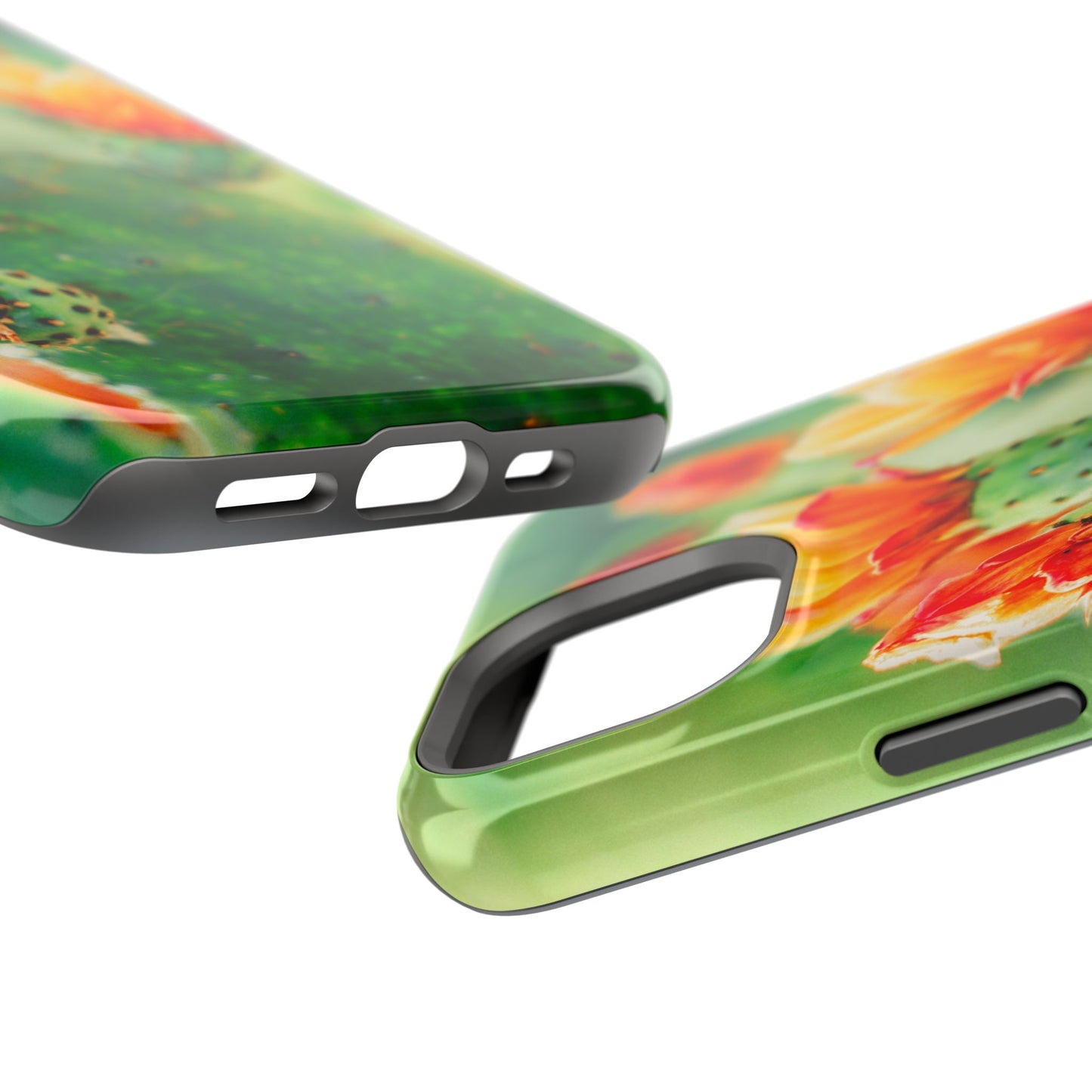 Cactus Bloom Phone Case — Impact-Resistant Floral iPhone Cover