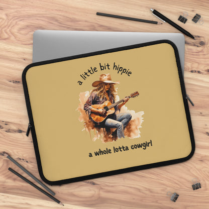 Cowgirl Hippie Laptop Sleeve — "a little bit hippie, a whole lotta cowgirl" Protective Case