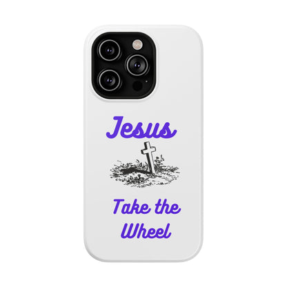 Jesus Take the Wheel Phone Case — Christian Impact-Resistant iPhone Case