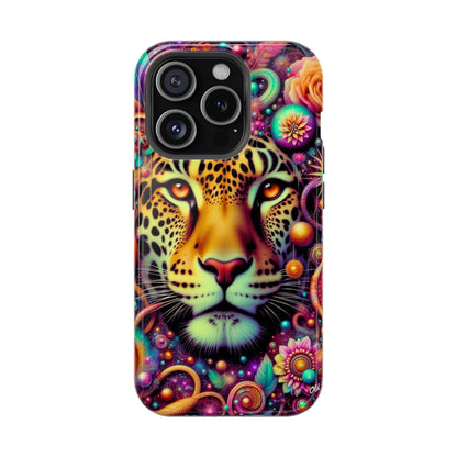 Leopard Psychedelic Phone Case — Vibrant Impact-Resistant iPhone Cover