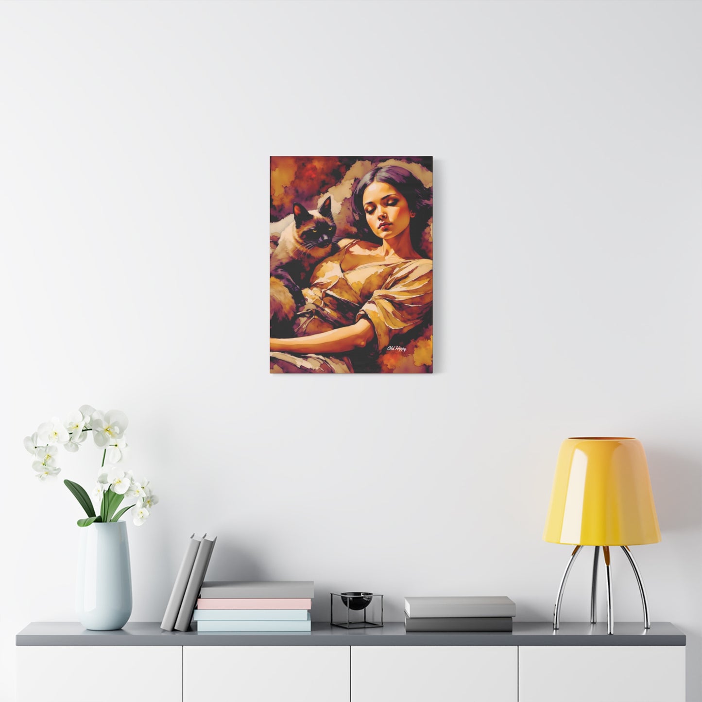 “Whispers in Sepia” – Picasso-Inspired AI Art on Canvas by Old Hippy